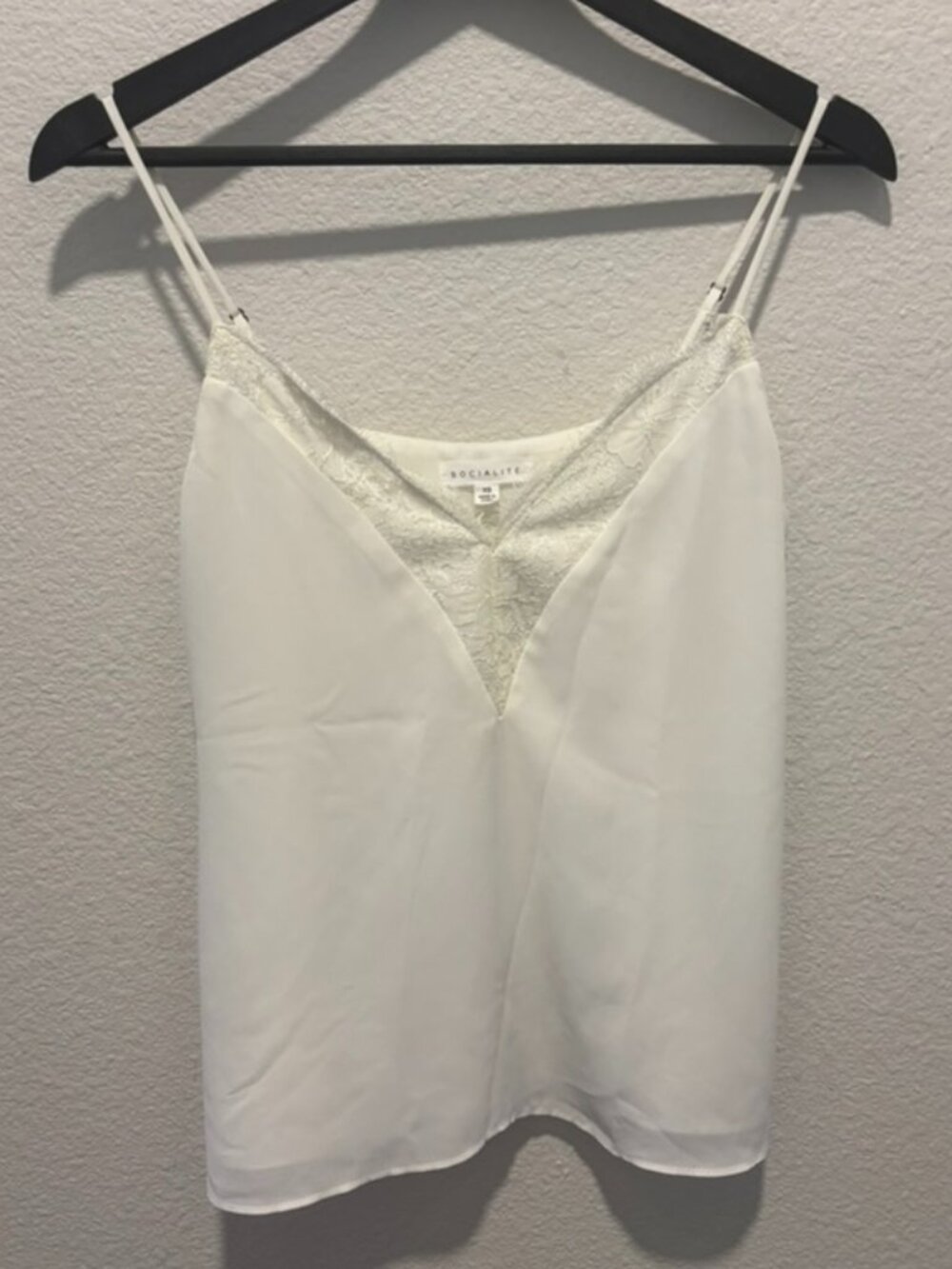 Socialite White Tank Top XS